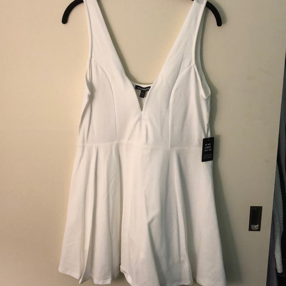 White mini dress